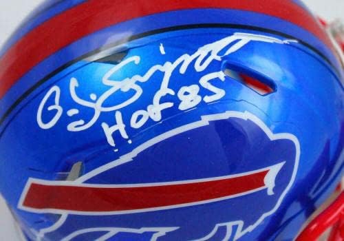OJ Simpson autografou Buffalo Bills Speed ​​Flash Speed ​​Mini Capace