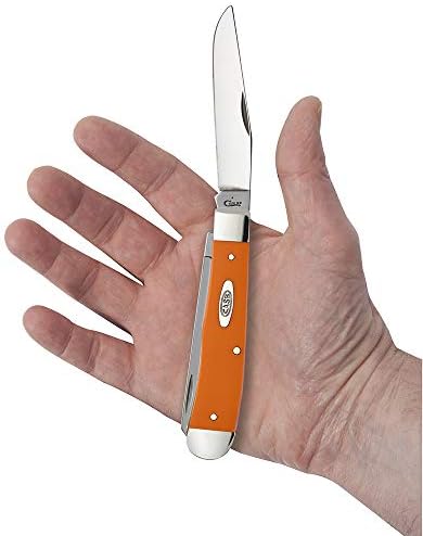 Caso XX WR Pocket Knife Orange Synthetic Trapper Item #80500 - - Comprimento fechado: 4 1/8 polegadas