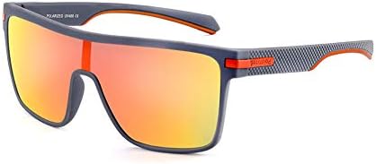 Karsaer Top Plano TR90 Esportes polarizados Men com óculos de sol Vintage Ciclismo quadrado Running Golf Golf Sports Girs