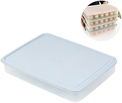 Caixa de armazenamento de plástico Cabilock Organizador de armazenamento de plástico 2pcs24 Para refrigerador -blue suports ovo contêiner à prova de choque de bandeja transparente armazenamento de plástico portador de ovo plástico caixa organizadora de plástico caixa