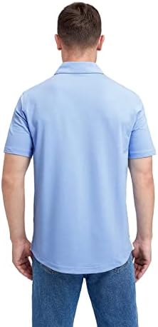 Masculino e manga curta camisas de pólo de bolso casual algodão sólido Camisas de pólo de colarinho de colisão de gotas para homens