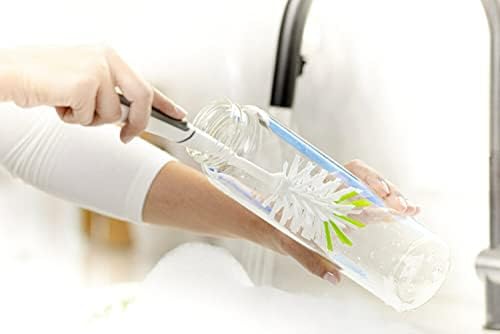 Escova de vidro e garrafa de água escoceses, cerdas duradouras, seguras em vários tipos de garrafas de água, garrafas de bebê, vasos