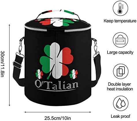 O'Talian irlandês 4 folhas de folhas de bandeira italiana lanchone