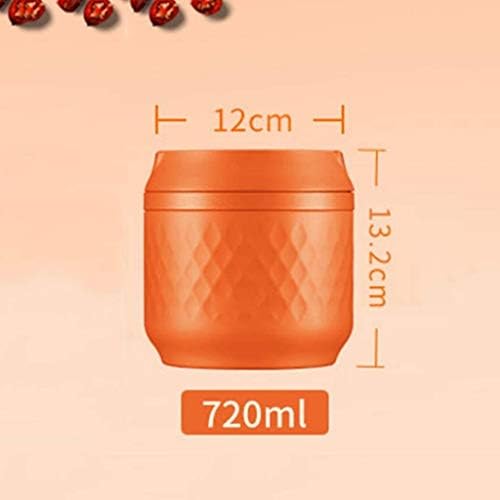 Lancheira isolada de laranja Cujux - Contêiner de lancheira quente em aço inoxidável Fácil de transportar