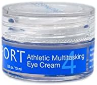 Multitarefa atlética de Dermasport sob tratamento antienvelhecimento de creme para os olhos