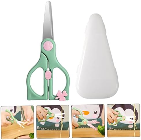Esquetado 1 conjunto de tesouras de tesoura de alimentos para bebês ferramentas de cerâmica ferramentas para dispositivos de