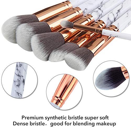 Pincéis de maquiagem Conjunto de 15pcs Profissional Make Up Brushes Definir fundação sintética Powder Centers.