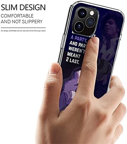 Caixa de telefone Prince Compatível com iPhone 11 12 13 14 Pro Max XR SE 2022 X XS 7 8 6 Plus para Samsung S21 S22 Ultra A12 A32 A52 Transparente