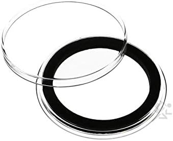 10 anel preto Tipo de 38 mm Titulares de moedas Air Tite para dólares de prata