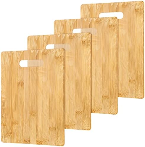 18 Pacaco Placa de corte em massa Planta de corte de bambu grande placa de corte com alças em branco Laser Retuting Board Board