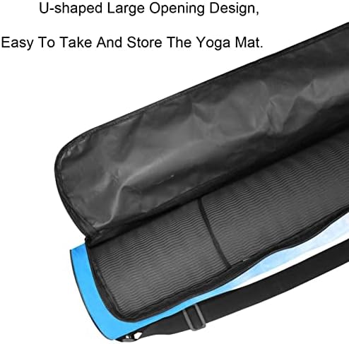 Bolsa de tapete de ioga ratgdn, praia à beira-mar portador de ioga transportadora de tapete de ioga Full-Zip Yoga Mat com