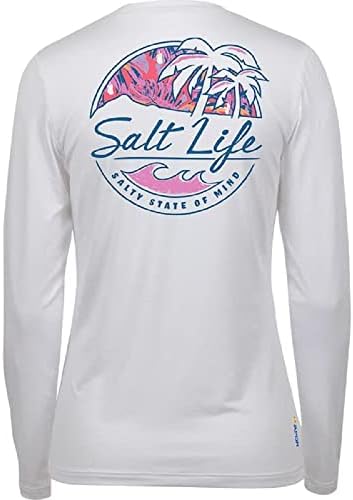 Salt Life Women Palms Shady Palms de camisa de manga comprida