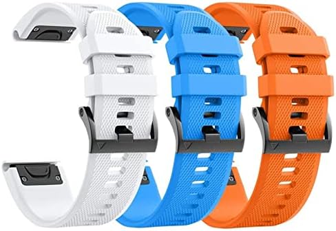 KFAA 26 mm Silicone Redução de Silicone Relógio Strap Band para Garmin Fenix ​​7 7x 6x 5x 3 3HR Relógio EasyFit Strap Strap