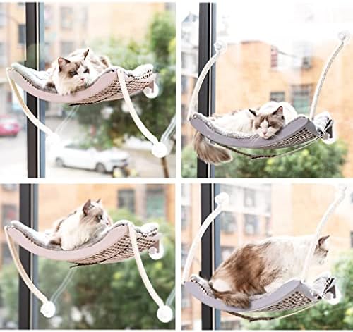 Bingdonga Cat Hammocks Para janela - Copas de sucção de assento, economia de gato, canteiro de gato de apoio de segurança de segurança prateleiras de gatos, proporcionando todos os 360 ° de banho de sol para interno