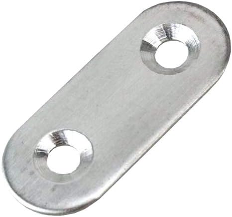 Garra de canto de 10 x Fim oval SS Aço inoxidável 40 x 40 x 17 x 3mm