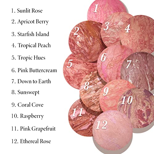 Laura Geller New York assou Bush-N-Brighten Marbleized Blush- Rainado Cremy Lightweight Natural acabamento natural