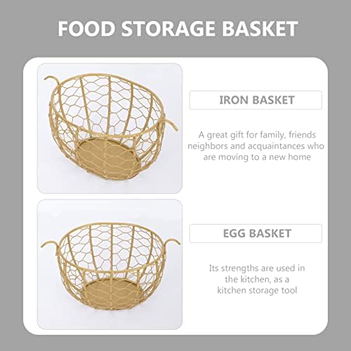 Suporte de cesta de ovo de metal: copista de copo de caixa de ovos cesta de ovos de cozinha com frango cerâmico figura cesta