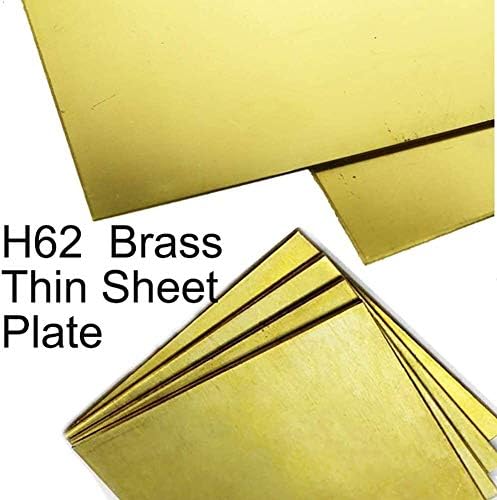 Xunkuaenxuan metal foil -folha de bronze placa de cobre de metal de resfriamento bruto Materiais industriais H62 Cu 100mmx300mm,