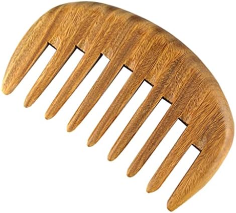 Yfqhdd de madeira de bambu de madeira massagem pente de pente de cabeça larga pente plano pente de pente de cabeceira de cabeleireiro de salão de cabeleireiro profissional
