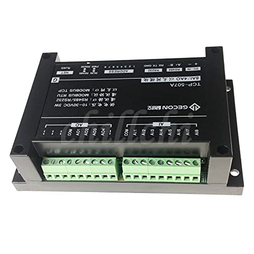 ANNCUS 8AI4AO Módulo de entrada e saída analógica Ethernet RS485 RJ45 232 Interface Modbus Controller