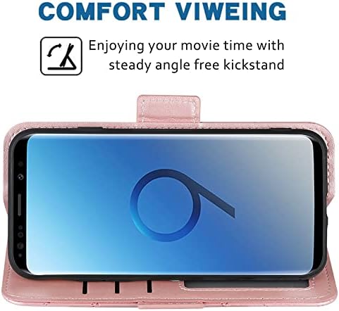 WWAAYSSXA Compatível com Samsung Galaxy A20 A30 Caixa da carteira Strap cordão de colheita de couro de carteira Acessórios para celular