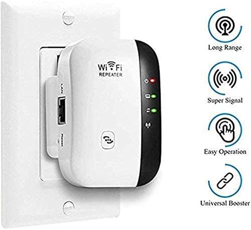 300Mbps Wireless -N Extender Range Signal Booster -Router 802.11 WiFi Repeater Receiver de TV Low Profile Sound