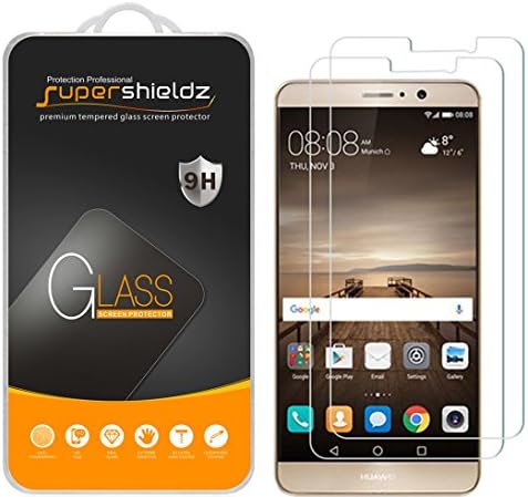Supershieldz projetado para Huawei Mate 9 Protetor de tela de vidro temperado Anti Scratch, bolhas livres