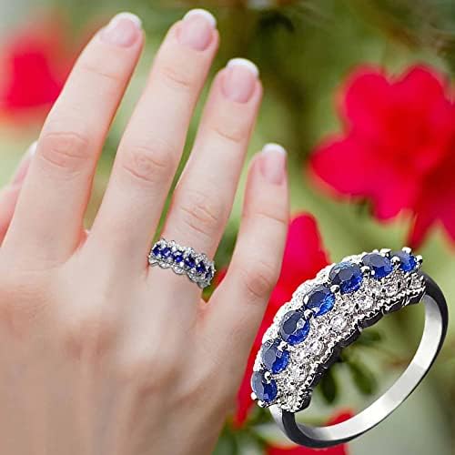 2023 Novo engajamento redondo de zircões de zircões femininos anéis de casamento anéis de jóias para mulher full diaml damies anel de