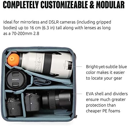 Shimoda Médio DSLR Core Unit V2 - Organizador da bolsa acolchoada se encaixa DSLR, SLR, câmeras e lentes sem espelho