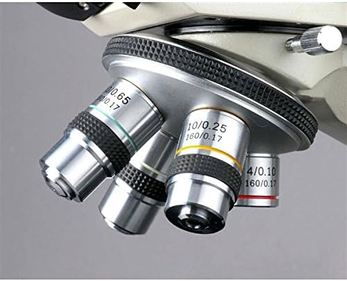 Microscópio binocular composto liderado por Amscope B400A, oculares WF10X e WF16X, ampliação 40x-1600X, campo brilhante,