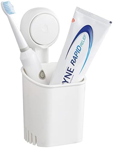Taili Po de sucção escova de dentes escova de dentes sem perfuração escova de dentes elétrica montada na parede, pasta de dente