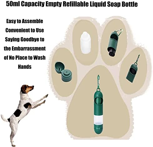 Taozhiyao 95Count Pet Pet Poop Waste Bag Dispenser Portador de filhote fofo, porta -malas para cachorros com garrafa