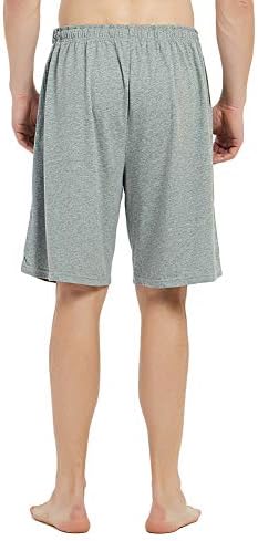 U2skiin 2 pacote masculino pijama de algodão shorts, calça de lounge leves com bolsos de shorts PJ de sono macio para