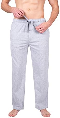 Sleephero 2 Pacote de pajama de pajama calças de jersey malha PJ para homens calças de sono de algodão para homens
