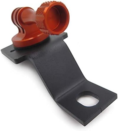 Httmt- Motocicleta Orange Retrovisor Mirror Câmera Suporte de suporte compatível com a GoPro Hero 7/5/5/4 em laranja [P/N: GZSP-SP-015]