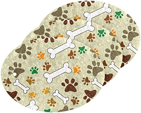 Araza 3 pacote esponja esponjas de cozinha esponja cães patas ossos prato de cozinha esponja esponja não arranhada esponja de microfibra para pratos de limpeza doméstica, panelas e panelas