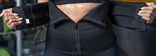 Unissex, resistente ao suor, rápido, seco, treinador de cintura com tecnologia de escultura corporal preta