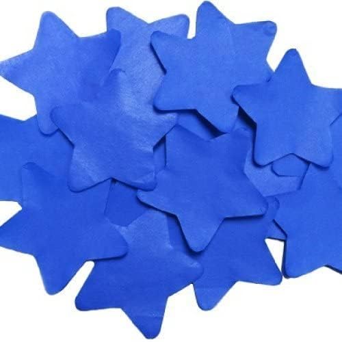 Confetti de estrela de tecido azul