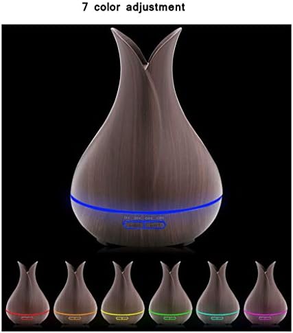 Lâmpadas de fragrâncias qffl difusor de fragrâncias coloridas com 7 luzes de cor de cor de cor de aromaterapia ultrassônica de aromaterapia