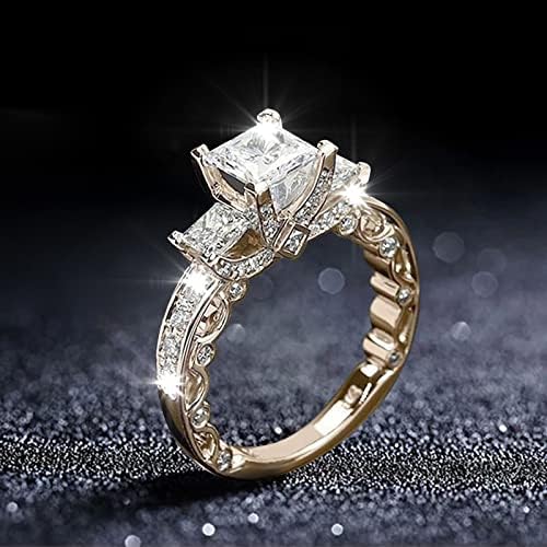 Anel de corrente para mulheres anéis de conjunto 7 anel de diamante popular anel requintado de jóias de moda simples popular