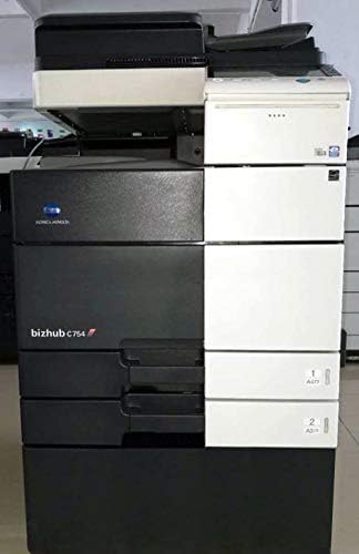Konica Minolta BizHub 654 Copiadora multifuncional de laser preto e branca do tamanho de um tablóide/ledger - 65ppm, copiar, imprimir, digitalizar, duplex, rede, 2 bandejas, gabinete