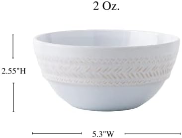Juliska - Le Panier Melamine Cereal Bowl - 2 onças de lavagem de branca 5 pol.