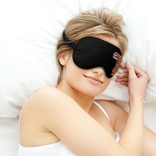 Encontro de máscara de olho do sono e engraçado tampas de olho macio bloqueando as luzes vendidas com alça ajustável para tirar uma soneca