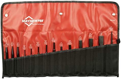 Mayhew Pro 61050 kit de punção e cinzel, 24 peças