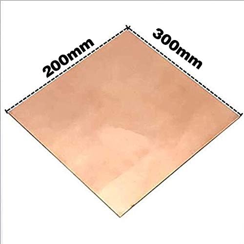 Placa de folha de metal de cobre puro nianxinn placa de papel alumínio 200x300x0.8mm placa de metal de cobre cortada folha