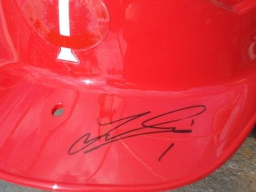 Tsuyoshi Nishioka capacete autografado com prova! - Capacetes MLB autografados