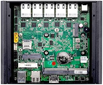QOTOM Q730G5 Mini PC Processador Barbone Celeron J4105U, 5 LAN Mini PC