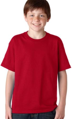 Camiseta de algodão pesado juvenil de Gildan