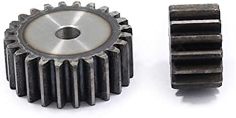 XMeifeits Industrial Gear 2pcs 1m57/58teets engrenagem de esporão carbono 45# aço micro motor peças de transmissão caixas de engrenagem peças de acasalamento CNC Robot Acessórios