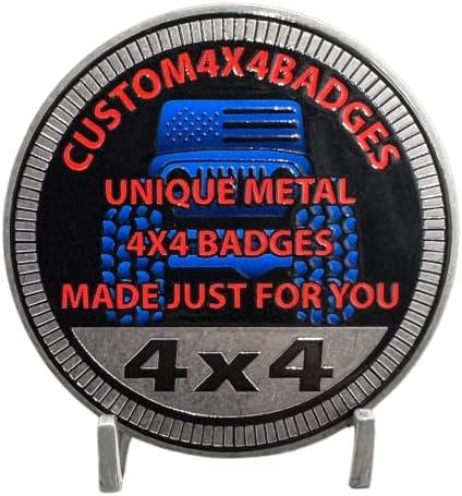 Let's Go Brandon - Metal de aço inoxidável sólido Crachá 4x4 projetado para qualquer veículo 4x4 - feito nos EUA pela Custom4x4Badges